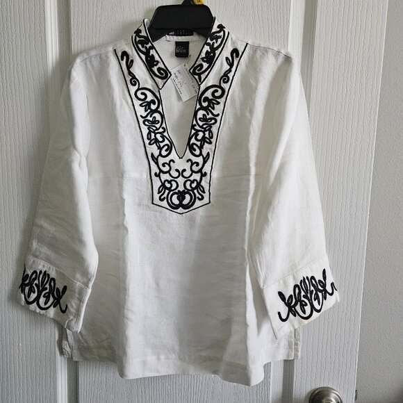 Carole Little Tops - Carole Little Women's Linen Top